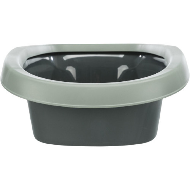 Туалет Trixie Be Eco Carlo для котів з рамкою перероблений пластиковий сірий 38х17х58 см