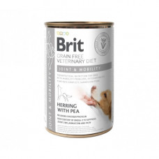 Вологий корм Brit Grain Free Veterinary Diets Joint and Mobility для дорослих собак для підтримки здоров я суглобів з оселедцем та горохом 400 г