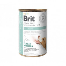Вологий корм Brit Grain Free Veterinary Diets Struvite для собак при лікуванні та для профілактики сечокам яної хвороби з індичкою та горохом 400 г