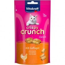 Хрусткі подушечки Vitakraft Crispy Crunch для котів, з м’ясом птахів, 60 г