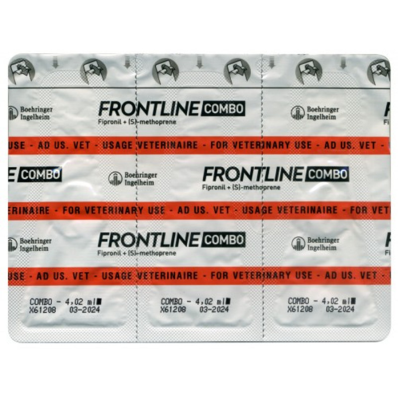 Краплі на холку Boehringer Ingelheim Frontline Combo для собак від 40 до 60 кг 3 піпетки