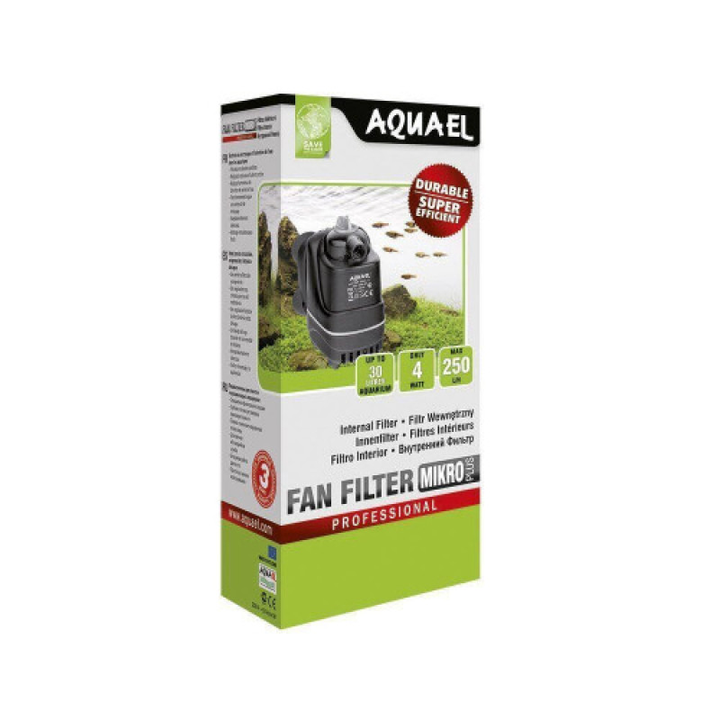 Фільтр Aquael для акваріума внутрішній FAN-mikro Plus 250 л/год на 30 л