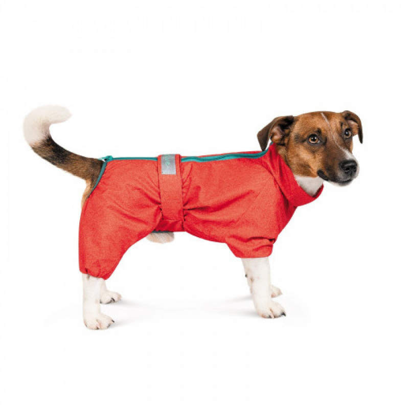 Комбінезон Pet Fashion Rain для такси червоний S2