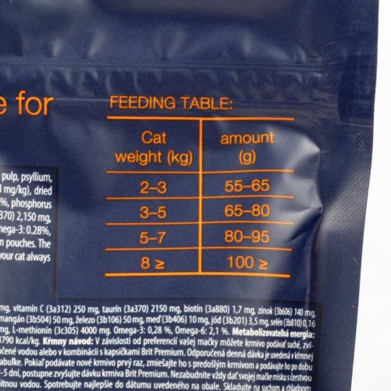 Корм сухий Brit Premium Cat by Nature Indoor для дорослих домашніх з куркою 1,5 кг