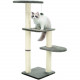Дряпка-комплекс Trixie Altea для котів з іграшкою на мотузці сизаль/плюш сіра 40х40х117 см