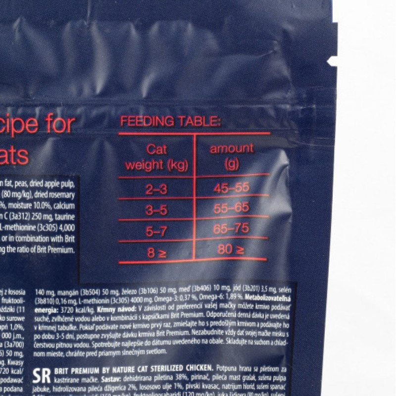 Корм сухий Brit Premium by Nature Cat Sterilised для стерилізованих котів з куркою 1,5 кг
