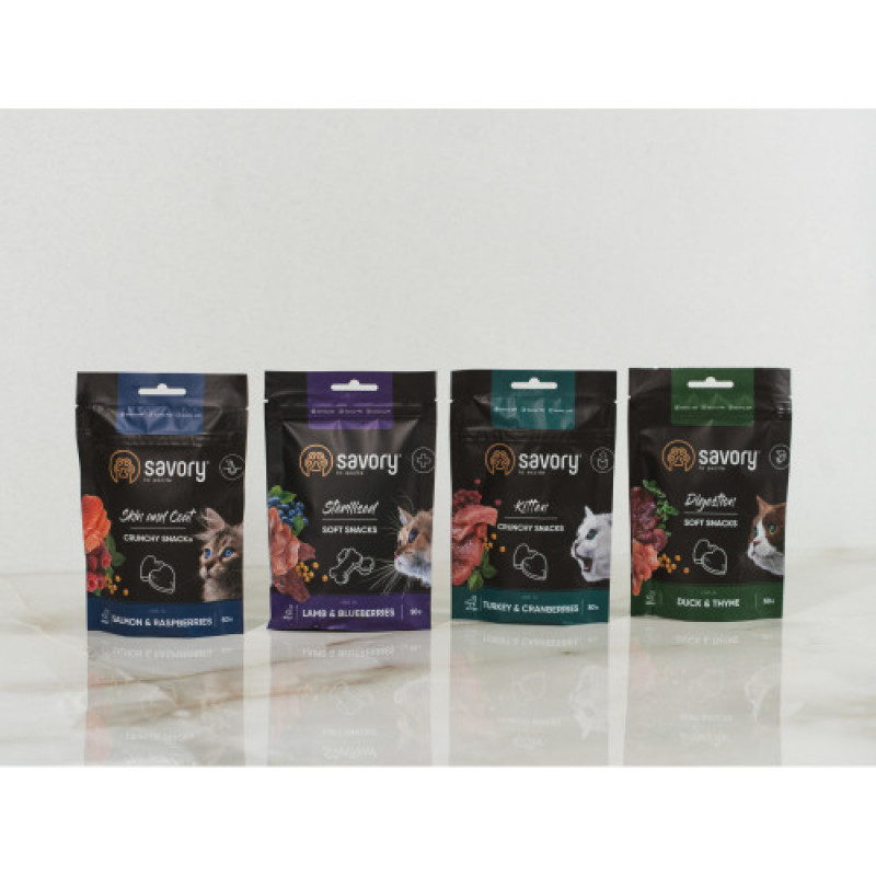 М які ласощі Savory для здоров’я стерилізованих котів, ягня та чорниці