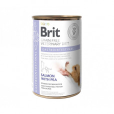 Вологий корм Brit Grain Free Veterinary Diets Gastrointestinal для дорослих собак при проблемах з травленням з лососем та зеленим горошком 400 г