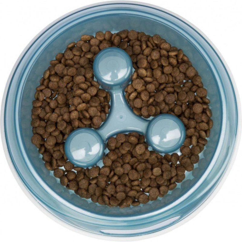 Миска Trixie для собак Повільне годування блакитна термопластична гума 1,5 л 27 см