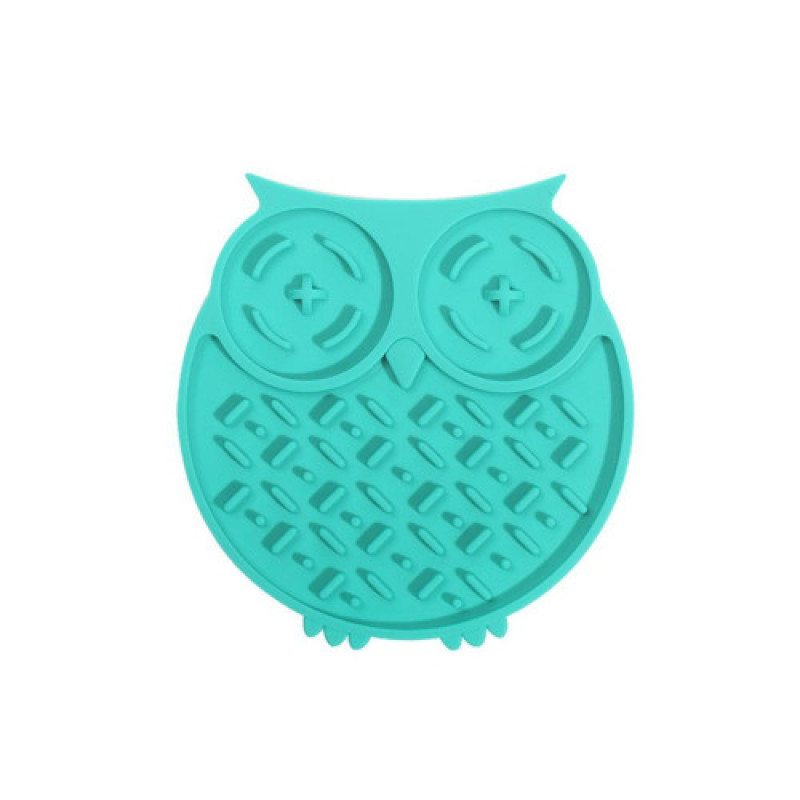 Килимок-годівниця WahoPet для собак Сова силіконова зелена