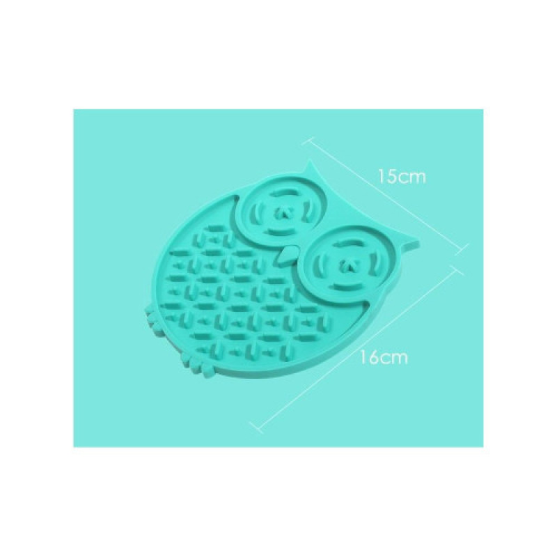 Килимок-годівниця WahoPet для собак Сова силіконова зелена