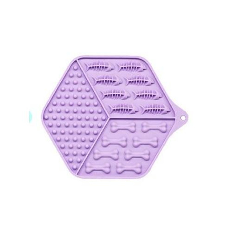 Килимок-годівниця WahoPet licky mat силіконовий, фіолетовий