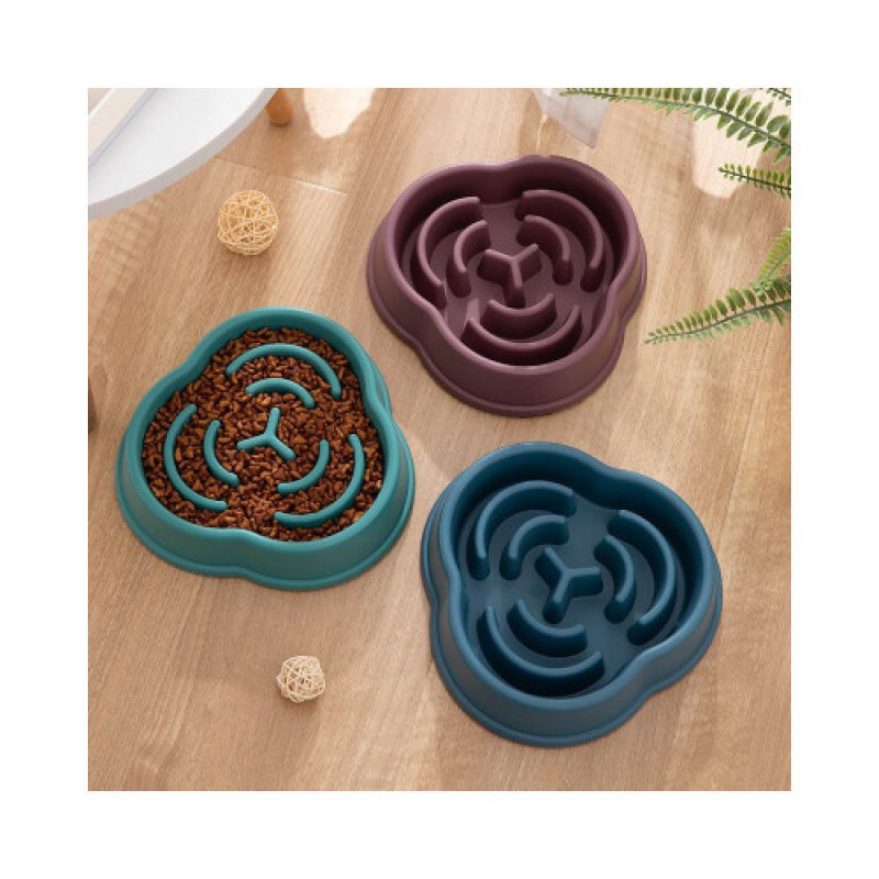 Миска-лабіринт WahoPet для собак для повільного годування пластикова зелена