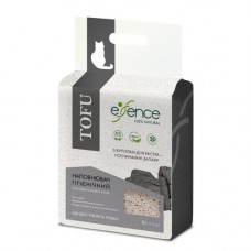 Наповнювач гігієнічний Essence мм для котячого туалету для екстра поглинання запаху натуральний з тофу з вугіллям гранула 1-4 мм 6 л