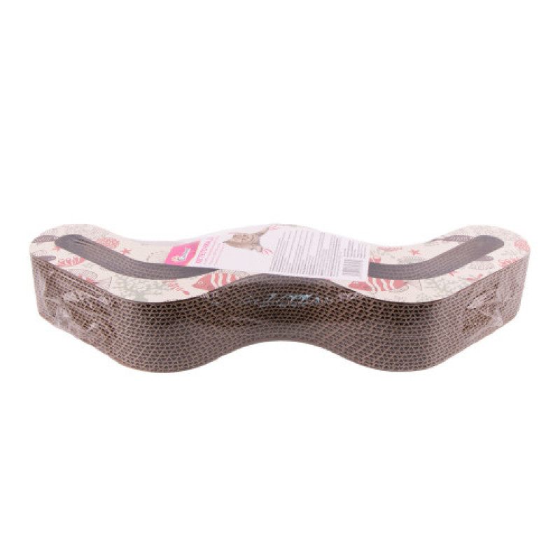 Дряпка Eastland для котів Хвиля з котячою м ятою паперова 49,5х15х7 см