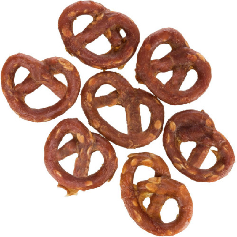 Ласощі Trixie Mini Pretzels для собак крендель з куркою 100 г
