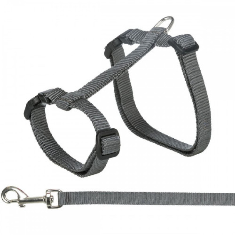 Шлейка з повідцем Trixie для великих котів XXL нейлон 34–57 см/13 мм