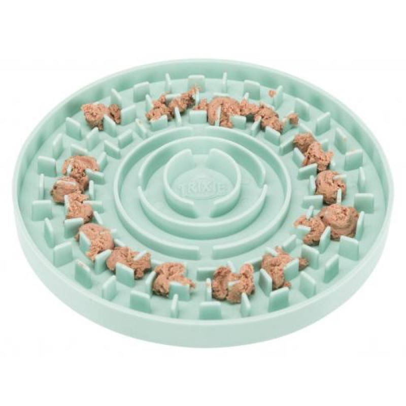 Миска Trixie Junior для повільного годування цуценят, блакитна, пластик, d 21 см