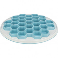 Миска Trixie для собак Вулик для повільного годування блакитна пластик/термопласна гума 30 см