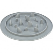 Миска-килимок Trixie для собак для повільного годування сіра термопластична гума d-24 см