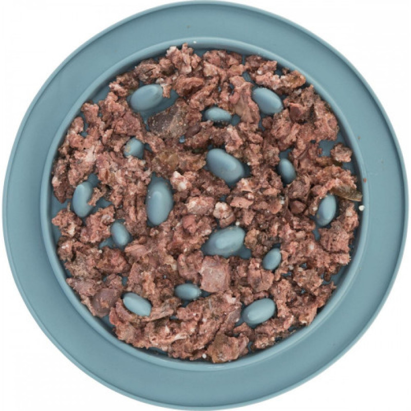 Миска-килимок Trixie для собак для повільного годування сіра термопластична гума d-24 см