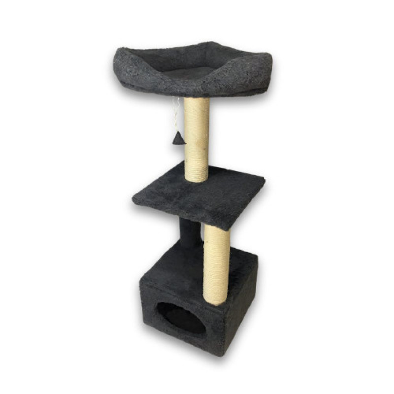 Дряпка Природа Д23 для котів з будиночком 36x36x115 см