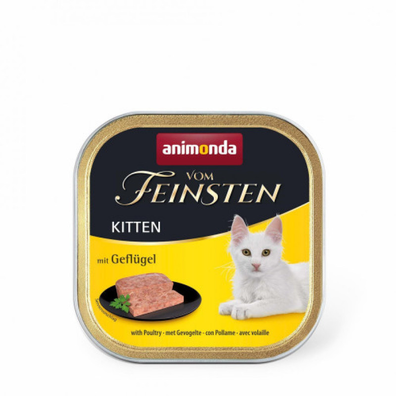 Корм вологий Vom Feinsten Kitten with Poultry для кошенят з птицею 100 г