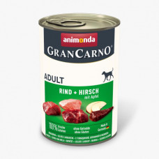 Корм вологий GranCarno Adult Beef Deer with Apple для дорослих собак з яловичиною олениною і яблуком 400 г