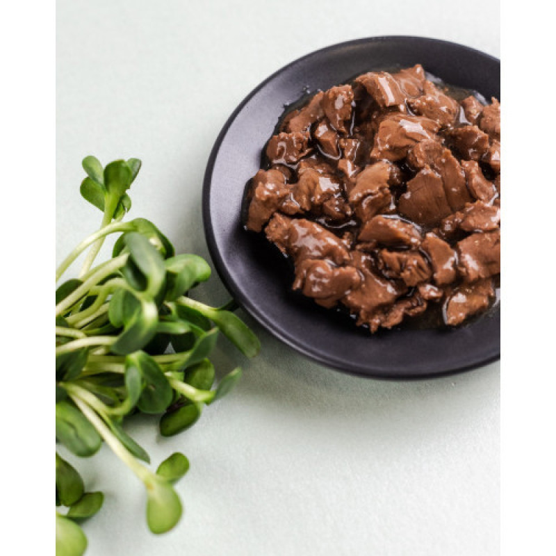 Корм вологий Savory Sterilised Cat Pouch Lamb and Cranberry in Gravy для стерилізованих котів з ягням та журавлиною у соусі 85 г