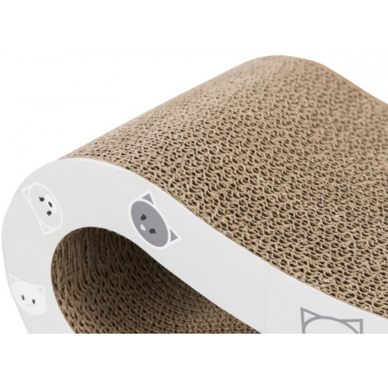 Дряпка Trixie для котів Хвиля Mimi з котячою м ятою картон 48х16х22 см