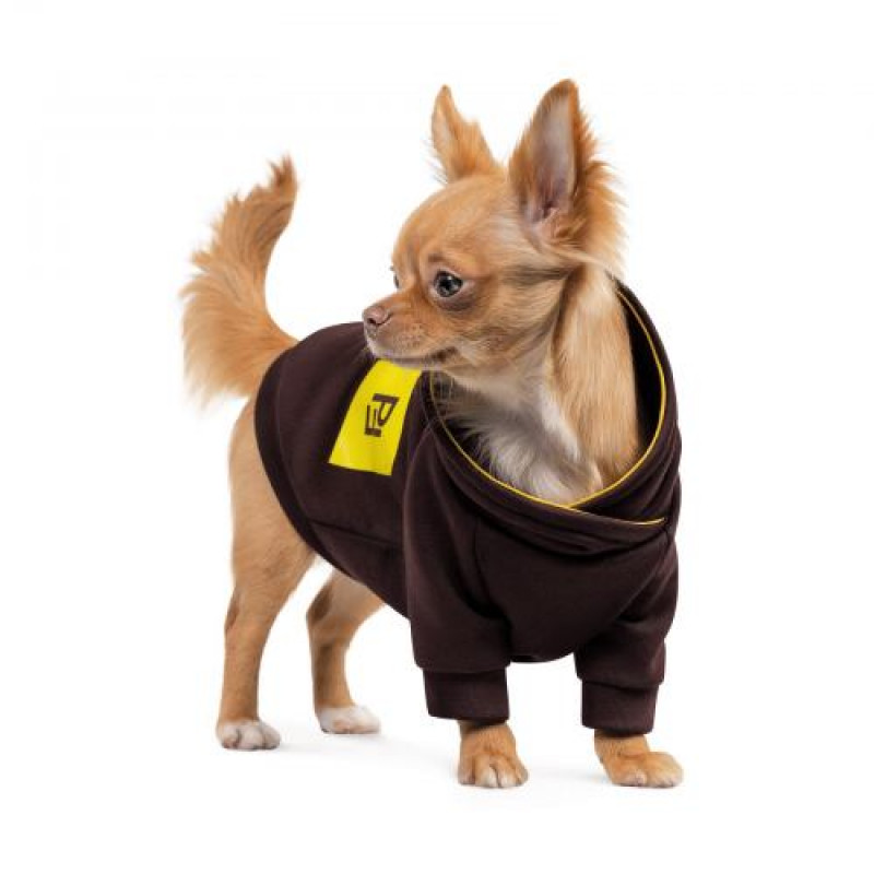 Толстовка Pet Fashion «Megan» для дівчинки, розмір S, шоколадна