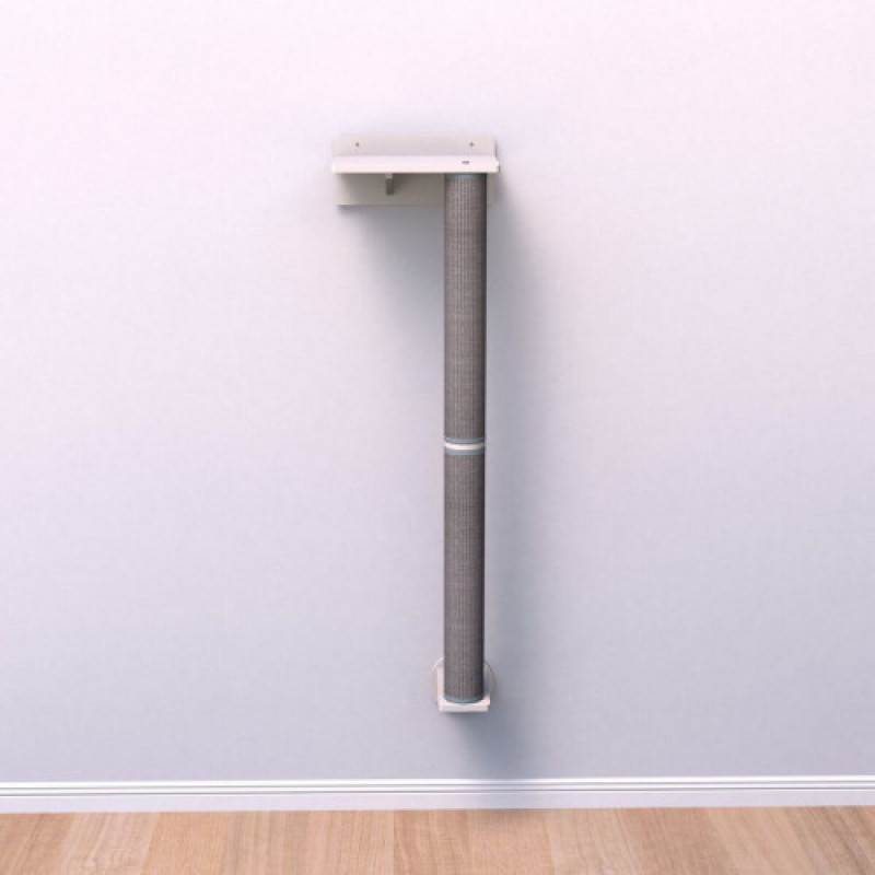 Дряпка Trixie для котів Set 1 настінна дерево/сизаль біла/сіра 35х130х25 см