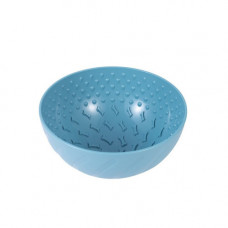 Миска WahoPet для собак для повільного годування пластикова блакитна