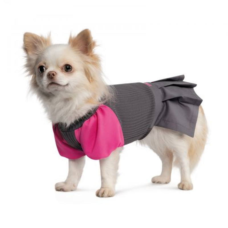Сукня Pet Fashion «Classic» для дівчаток, розмір M, коричнева