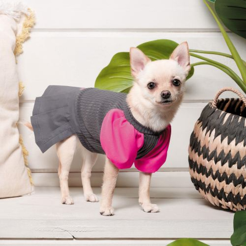 Сукня Pet Fashion «Classic» для дівчаток, розмір M, коричнева