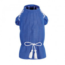 Вишиванка Pet Fashion «Sofia» для дівчаток, розмір XS2, синя
