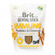 Ласощі для собак Brit Dental Stick Immuno для міцного імунітету, пробіотики та кориця, 7 шт, 251 г
