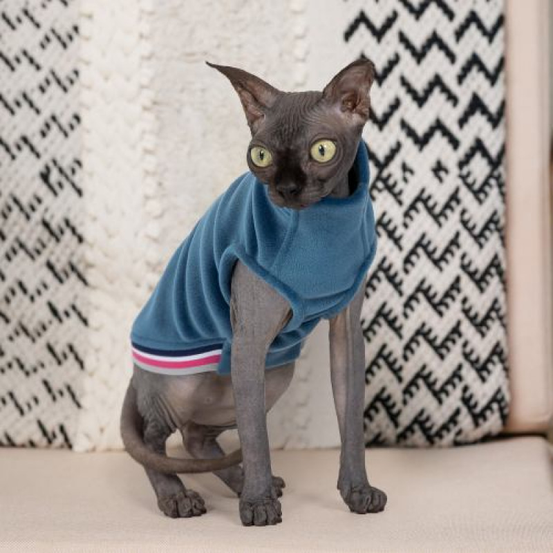 Светр Pet Fashion «Wiki» для котів, розмір L, синій (лімітована серія)