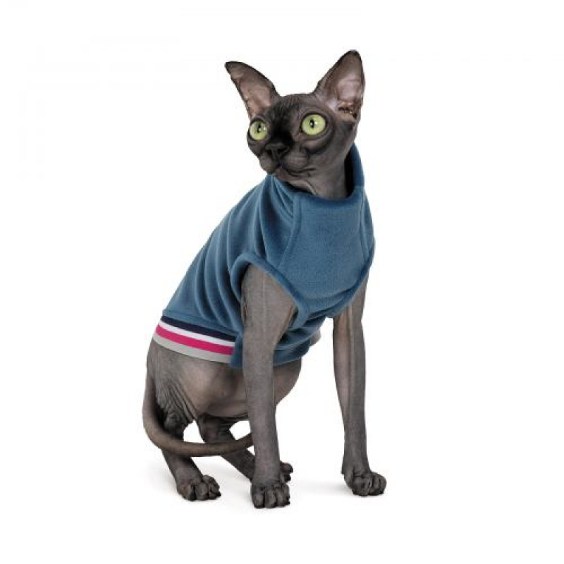 Светр Pet Fashion «Wiki» для котів, розмір M, синій (лімітована серія)