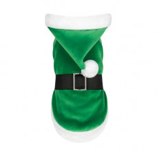 Попона Pet Fashion "Santa" для собак, розмір S, зелена