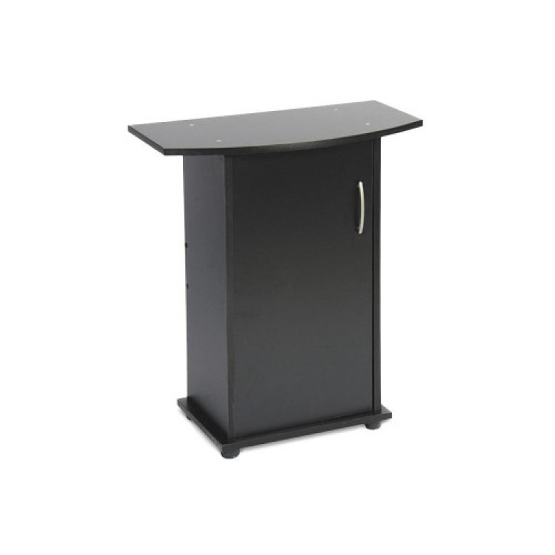 Підставка Природа ПО під акваріум збірна овальна з дверима чорна 50х30х70 см