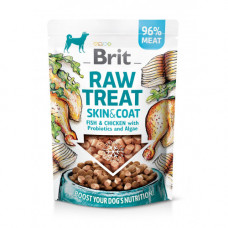 Ласощі Brit Raw Treat Skin and Coat Freeze-dried для дорослих собак з рибою та куркою для покращення стану шкіри та шерсті 40 г