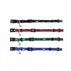 Нашийник Trixie для кошенят Kitty з котиками і дзвіночком нейлоновий