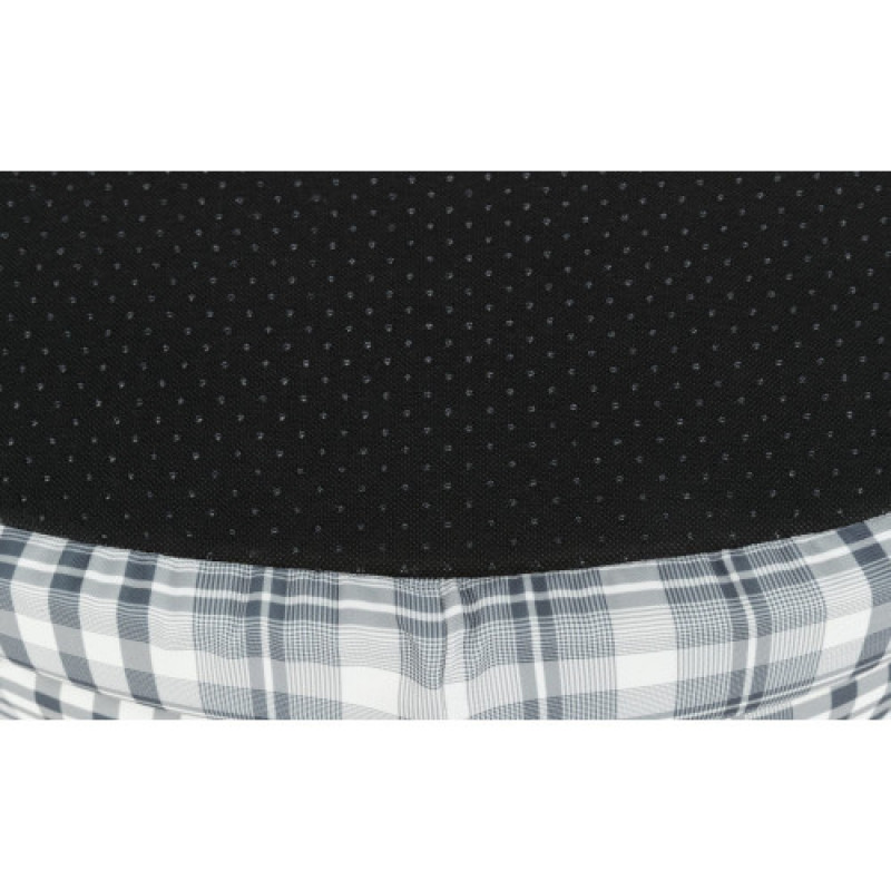 Лежак Trixie для собаки Lucky в клітинку з пінопластовою підкладкою сірий бавовна/фліс 55х45 см