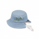 Панама Pet Fashion для собак Blue XS з квітковим принтом