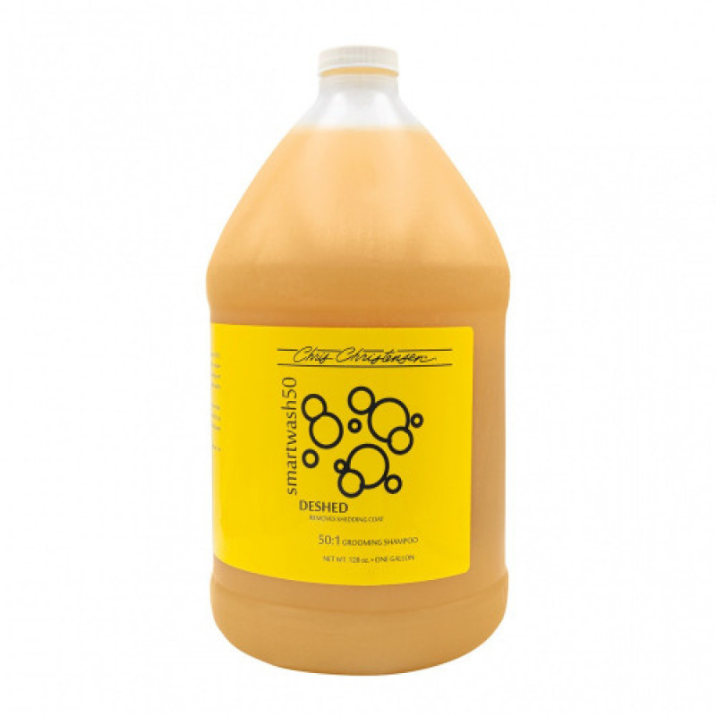 Шампунь Chris Christensen Smartwash50 De-Shed для собак та котів 3,8л