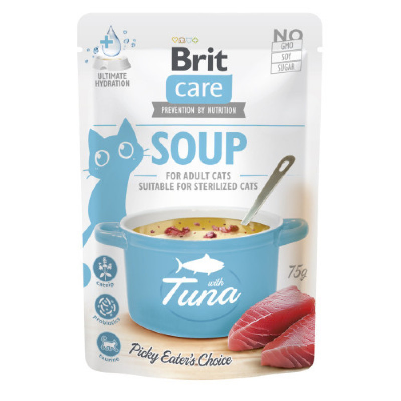 Корм вологий Brit Care Soup Tuna д/котів суп з тунцем 75 г