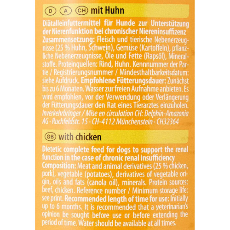 Корм вологий ветеринарний для собак Integra Protect Renal with Chicken моно курка, при хворобах нирок, 400 г
