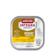 Корм ветеринарний вологий Integra Protect Urinary Struvit dish with Chicken для котів при сечокам яній хворобі страва з куркою алю трай 100г