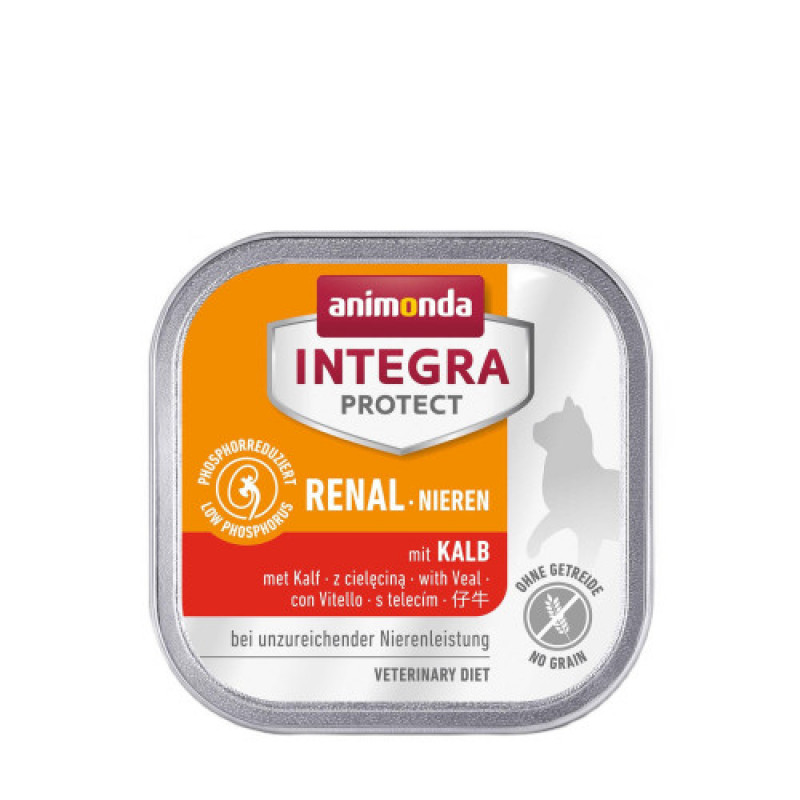 Корм ветеринарний вологий Integra Protect Renal dishes with Veal для котів при хворобах нирок страва з телятиною алю трай 100г